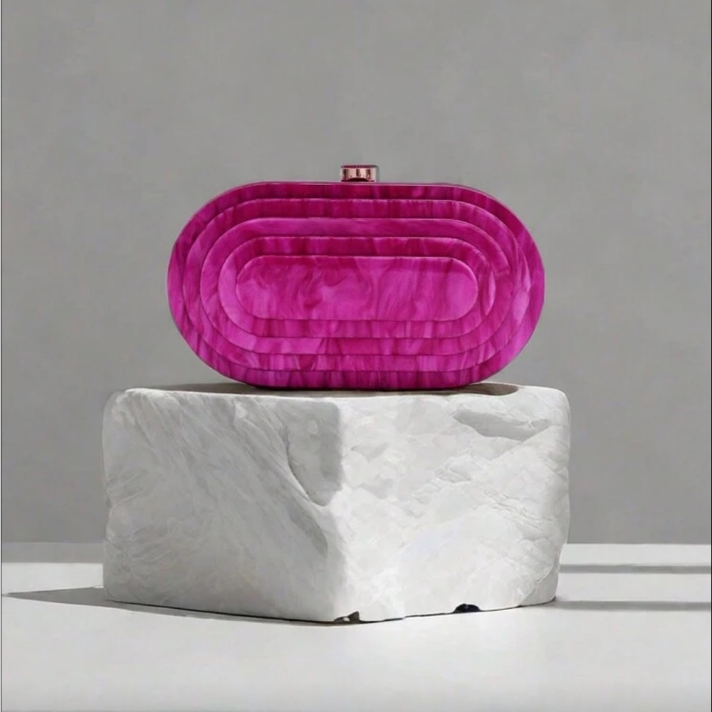 Elegant Pink Clutch Bag